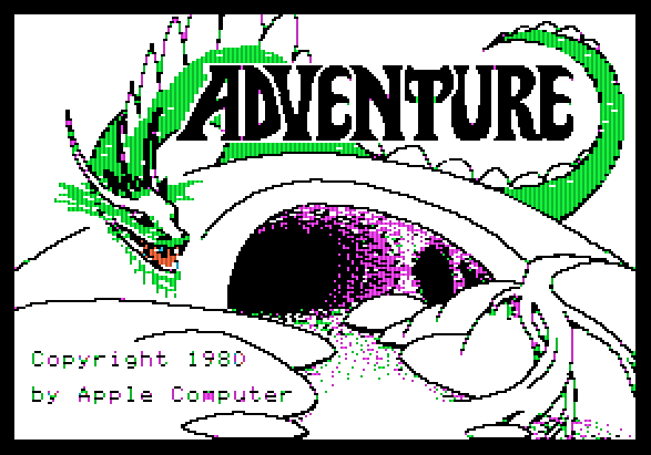 title screen of Apple Adventure!